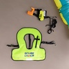 image:imageScuba Choice Youth Kids Snorkel Vest  Neon YellowBlue Safety Floatation Aid Up to 100 lbs Adjustable Fit with Name Box amp AntiRideUp Strap Easy Oral Inflator amp Secure Crotch Strap