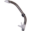 image:imageScuba Choice Scuba Diving Comocean Free Dive Semi Dry Silicone J Snorkel with Splash Guard Translucent Black Medium