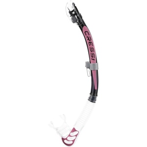 image:imageCressi Foldable Adult Dry Snorkel for Scuba Diving Snorkeling  Alpha Ultra Dry Made in ItalyBlackPinkClear