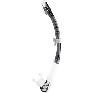 image:imageCressi Foldable Adult Dry Snorkel for Scuba Diving Snorkeling  Alpha Ultra Dry Made in ItalyBlackSilverClear