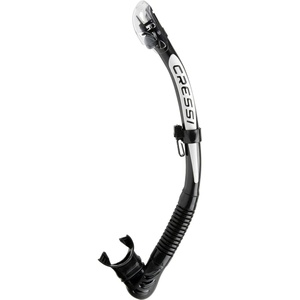 image:imageCressi Foldable Adult Dry Snorkel for Scuba Diving Snorkeling  Alpha Ultra Dry Made in ItalyBlackWhiteBlack
