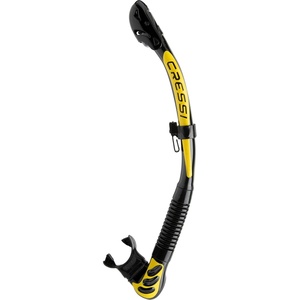 image:imageCressi Foldable Adult Dry Snorkel for Scuba Diving Snorkeling  Alpha Ultra Dry Made in ItalyBlackYellowBlack
