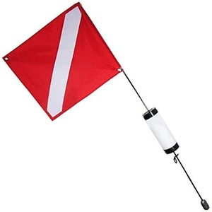 image:imageScuba Choice 4ft Spearfishing Dive Flag with Weight Float Medium  Durable 125 x 1525 Flag 105oz Lead for Stability Ideal for Scuba Spearfishing amp Free DivingMedium