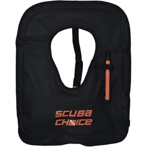 image:imageScuba Choice Adult Snorkel Vest with Name Box Inflatable Snorkeling Vest for Adults Easy Oral Inflator amp Removable StrapBlack