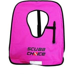 image:imageScuba Choice Adult Snorkel Vest with Name Box Inflatable Snorkeling Vest for Adults Easy Oral Inflator amp Removable StrapPurple