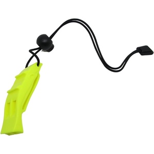 image:imageScuba Choice Diving Dive Orange Safety Dolphin Shape Loudest Whistle with Lanyard and Clip Yellow
