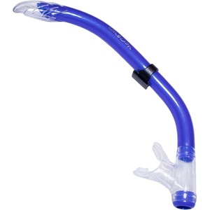 image:imageScuba Choice Scuba Diving Comocean Free Dive Semi Dry Silicone J Snorkel with Splash Guard Blue