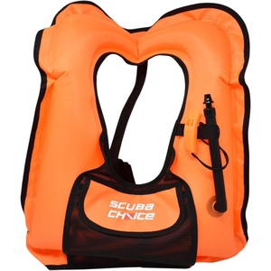 image:imageScuba ChoiceScuba Choice Adult Orange Snorkel Vest with Front Pocket amp WhistleOrange