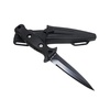 image:imageScuba Choice 85 Spearfishing Dive Knife Low Volume PointTip Black StainlessSteel Blade Sharp 45 Blade Lightweight Sheath amp 2 Straps for Diving Spearfishing and Outdoor Adventures