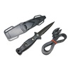 image:imageScuba Choice 85 Spearfishing Dive Knife Low Volume PointTip Black StainlessSteel Blade Sharp 45 Blade Lightweight Sheath amp 2 Straps for Diving Spearfishing and Outdoor Adventures