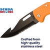 image:imageScuba Choice Foldable BCD Dive Knife with Pointed Tip Black StainlessSteel Blade  Compact Lightweight RustResistant EasytoStore Tool for Diving Snorkeling Spearfishing Safety GearOrange