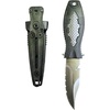 image:imageScuba Choice Spearfishing Knife  75 Foldable StainlessSteel Blade with Sheath QuickRelease Button Durable for Scuba Diving Free Diving Spearfishing Gear  BlackGrey