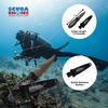 image:imageScuba Choice Spearfishing Knife  75 Foldable StainlessSteel Blade with Sheath QuickRelease Button Durable for Scuba Diving Free Diving Spearfishing Gear  BlackGrey