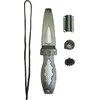 image:imageScuba Choice Spearfishing Knife  75 Foldable StainlessSteel Blade with Sheath QuickRelease Button Durable for Scuba Diving Free Diving Spearfishing Gear  BlackGrey