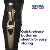 image:imageScuba Choice Titanium Spear Point Dive Knife with Sheath amp Straps  Quick Release Durable 10 Heavy Duty CorrosionResistant for Scuba Diving Snorkeling and Water Adventures