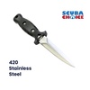 image:imageScuba Choice Titanium Talon Spearfishing Dive Knife 85 Black  Low Volume PointTip Full Tang Stainless Steel Blade with Straps Premium Modern Tool for Safety Precision amp Durability