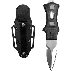 image:imageScuba Choice Compact 7 Stainless Steel Point Tip BCD Knife 420 Stainless Steel Blade Ergonomic Moulded Nylon Grip Compact for Scuba Diving Outdoor amp Survival Use
