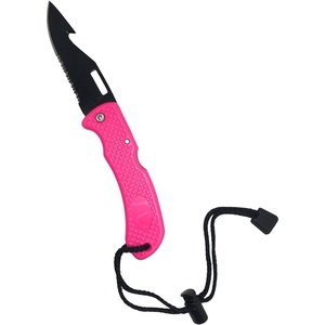 image:imageScuba Choice Foldable BCD Dive Knife with Pointed Tip Black StainlessSteel Blade  Compact Lightweight RustResistant EasytoStore Tool for Diving Snorkeling Spearfishing Safety GearPink