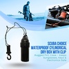 image:imageScuba Choice Cylindrical Dry Box with Clip Black  Durable 504 Long 207 Diameter Container for Diving Snorkeling amp Outdoor Use  Protect Sunglasses Phones Keys amp EssentialsBlack