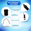 image:imageScuba Choice Cylindrical Dry Box with Clip Black  Durable 504 Long 207 Diameter Container for Diving Snorkeling amp Outdoor Use  Protect Sunglasses Phones Keys amp EssentialsBlack