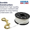 image:imageScuba Choice Diving Compact Finger Spool 100ft White Nylon Line 4 Brass Double Ended Clip 3 Diameter Portable amp Durable Dive Reel Perfect for Freediving Spearfishing Adventures