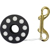 image:imageScuba Choice Diving Compact Finger Spool 100ft White Nylon Line 4 Brass Double Ended Clip 3 Diameter Portable amp Durable Dive Reel Perfect for Freediving Spearfishing Adventures