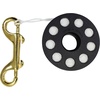 image:imageScuba Choice Diving Compact Finger Spool 100ft White Nylon Line 4 Brass Double Ended Clip 3 Diameter Portable amp Durable Dive Reel Perfect for Freediving Spearfishing Adventures