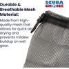 image:imageScuba Choice Storage Mesh Bag for Snorkel amp Dive Mask 9x65 Durable PolyesterNylon MultiPurpose Pouch with Clip Side Lock Snorkeling Diving Gear Accessories  Black