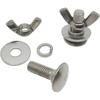 image:imageScuba Choice Tech Diving Stainless Steel Butterfly Screw Bolts and Wing Nuts for Backplate 1Pair