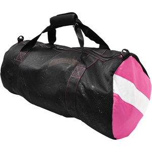 image:imageScuba Choice Collapsible Mesh Duffle Bag for Dive Gear 600D Polyester YKK Zipper 30 x 16 Neoprene Comfort Grip amp Extra Shoulder StrapPink