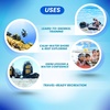 image:imageKids Snorkeling Mask amp SemiDry Snorkel Combo  Panoramic AntiFog Tempered Glass Mask amp Adjustable Silicone Fit Purple