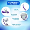 image:imageKids Snorkeling Mask amp SemiDry Snorkel Combo  Panoramic AntiFog Tempered Glass Mask amp Adjustable Silicone Fit Purple