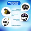 image:imageScuba Choice Coated Lens  Snorkel ComboYellowBlack and yellow