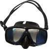 image:imageScuba Choice Silicone Dive Mask with Blue Mirror Coated Lense  Black Snorkel Combo