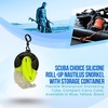 image:imageScuba Choice Silicone Rollup Nautilus Snorkel with Storage Case Compact 15 Flexible Snorkel 312 Container Easy to Pack amp Store Includes Durable Keeper for Travel ConvenienceYellow