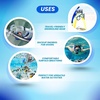 image:imageScuba Choice Silicone Rollup Nautilus Snorkel with Storage Case Compact 15 Flexible Snorkel 312 Container Easy to Pack amp Store Includes Durable Keeper for Travel ConvenienceYellow