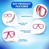 image:imageSnorkeling Mask amp SemiDry Snorkel Combo  Panoramic AntiFog Tempered Glass Mask with Splash Guard Comfortable Fit for Adults PinkSilver