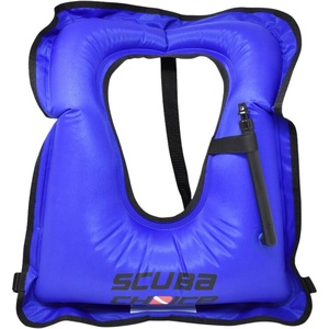 image:imageScuba Choice Snorkel Vest wCrotch Strap Durable Inflatable Snorkeling Vest for Adults 100lbs200lbs Easy Oral Inflator Nylon amp TPU Material  Size Large Royal Blue