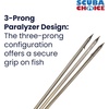 image:imageScuba Choice 12 Stainless Steel 3Prong Paralyzer Spear Tip  Replacement Pole Head for Spearfishing amp Ice Fishing 8mm Female ThreadChrome