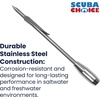 image:imageScuba Choice 75 Stainless Steel Spearfishing Pole Spear Tip  Single Barb Head 8mm Female Thread Durable Ice Fishing Spear Replacement Tip for Cold Water and Winter Dive Hunting