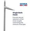 image:imageScuba Choice 75 Stainless Steel Spearfishing Pole Spear Tip  Single Barb Head 8mm Female Thread Durable Ice Fishing Spear Replacement Tip for Cold Water and Winter Dive Hunting
