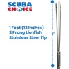 image:imageScuba Choice Carbon Fiber 5 One Piece Spearfishing Pole Spear with 3 Prong Barb SS Paralyzer Tip