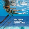 image:imageScuba Choice Carbon Fiber 7 Travel Spearfishing 3Piece Pole Spear Single Flopper Tip One Size Black