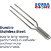 image:imageScuba Choice Lionfish Pole Spear Tip 3Prong Paralyzer Head with Barbs 6 Stainless Steel Replacement Spearfishing Tip 8mm Female Thread for Spearfishing amp Ice Fishing Precision