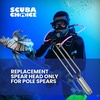 image:imageScuba Choice Lionfish Pole Spear Tip 3Prong Paralyzer Head with Barbs 6 Stainless Steel Replacement Spearfishing Tip 8mm Female Thread for Spearfishing amp Ice Fishing Precision