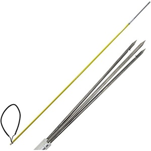 image:imageScuba Choice 5 OnePiece Fiberglass Spearfishing Pole with 12 Stainless Steel 3Prong Paralyzer Tip amp Rubber Sling  Durable Ice and Winter Fishing Spear Fishing and ColdWater Diving