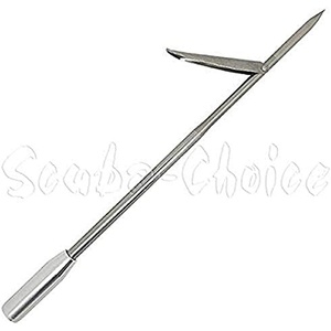 image:imageScuba Choice 12 Stainless Steel Pole Spear Tip 8mm Female Single Barb Head  Durable Replacement Spearfishing Tip for Cold Water amp Ice Fishing Thread Diameter 142mm line 125mm