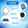 image:imageScuba Choice Diving Compass WristBungee Mount  EasytoRead Underwater Navigation Tool for Scuba Diving Durable Design with Rotating Bezel Reliable Directional Aid for Deep Dive AdventuresBlue