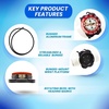 image:imageScuba Choice Diving Compass WristBungee Mount  EasytoRead Underwater Navigation Tool for Scuba Diving Durable Design with Rotating Bezel Reliable Directional Aid for Deep Dive AdventuresRed