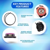 image:imageScuba Choice Diving Compass WristBungee Mount  EasytoRead Underwater Navigation Tool for Scuba Diving Durable Design with Rotating Bezel Reliable Directional Aid for Deep Dive AdventuresRed